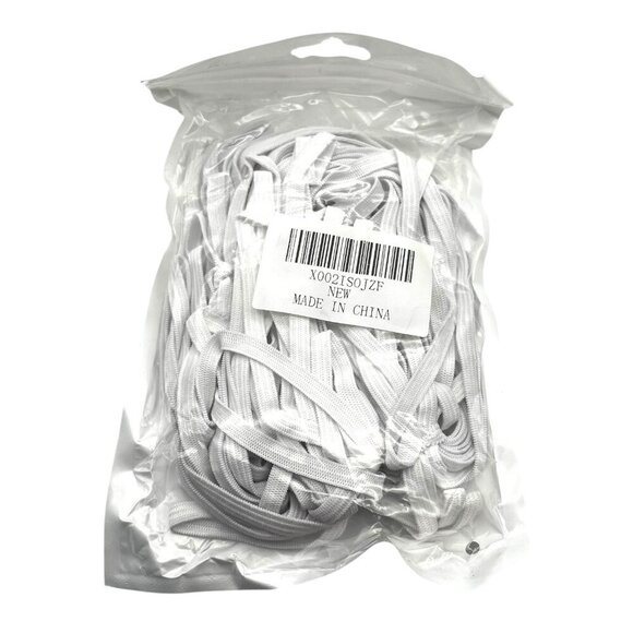 White Elastic Bands For‎ Sewing Craft Work TPU Stretchy Durable Material 2 Packs - Picture 4 of 7